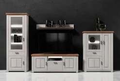 decodom Wohnwände & Tv-Lowboards-Wandboard Amrum Weiß