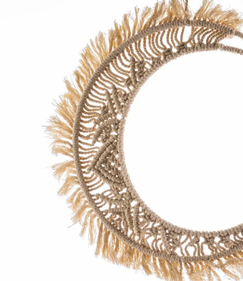Wandobjekte| Wanddeko Mond 24 x 41 cm Beige