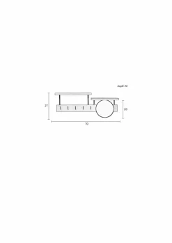 Zuiver Garderobenständer & -Haken-Wandgarderobe Joben Schwarz