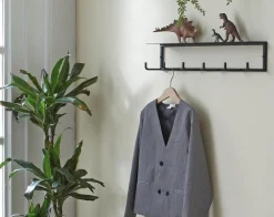 Garderobenständer & -Haken|Haku Wandgarderobe Sidney Schwarz