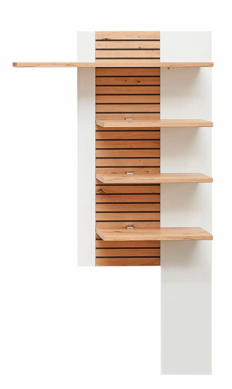 Wohnconcept Regale-Wandpaneel Duron Weiß