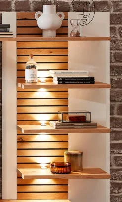 Wohnconcept Regale-Wandpaneel Duron Weiß