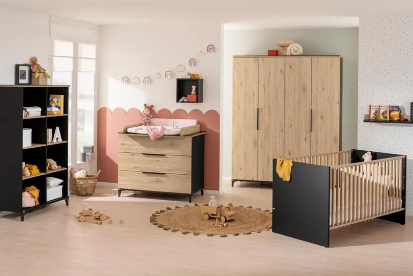 Babyzimmer Schränke & Regale|Babyzimmer Schränke & Regale|Paidi Wandregal Tomke Schwarz