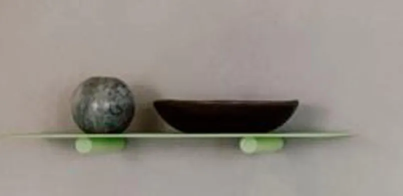 Regale|Metallbude Wandregal Lenn 40 x 17 Grün
