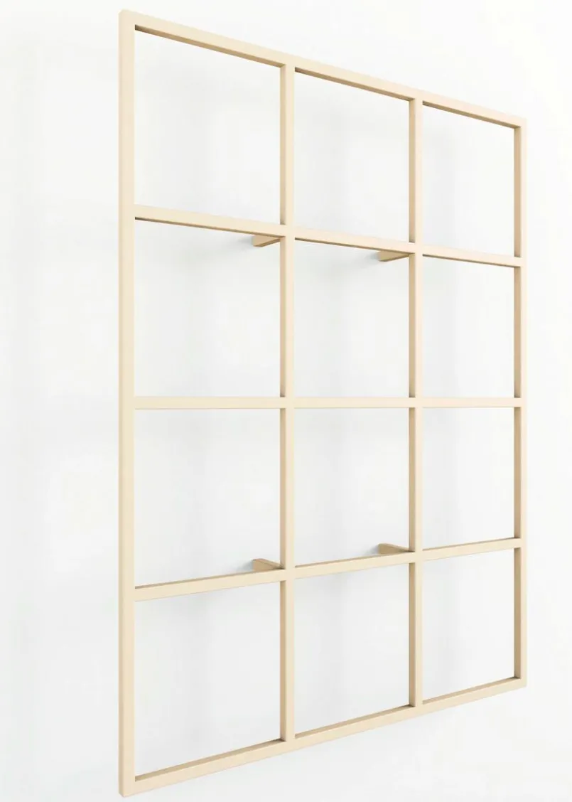 Badregale|Praktisch Im Flur|Metallbude Wandregal Rivo Cashew