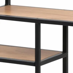 Regale|Regale|Actona Wandregal Seaford Schwarz / Eiche
