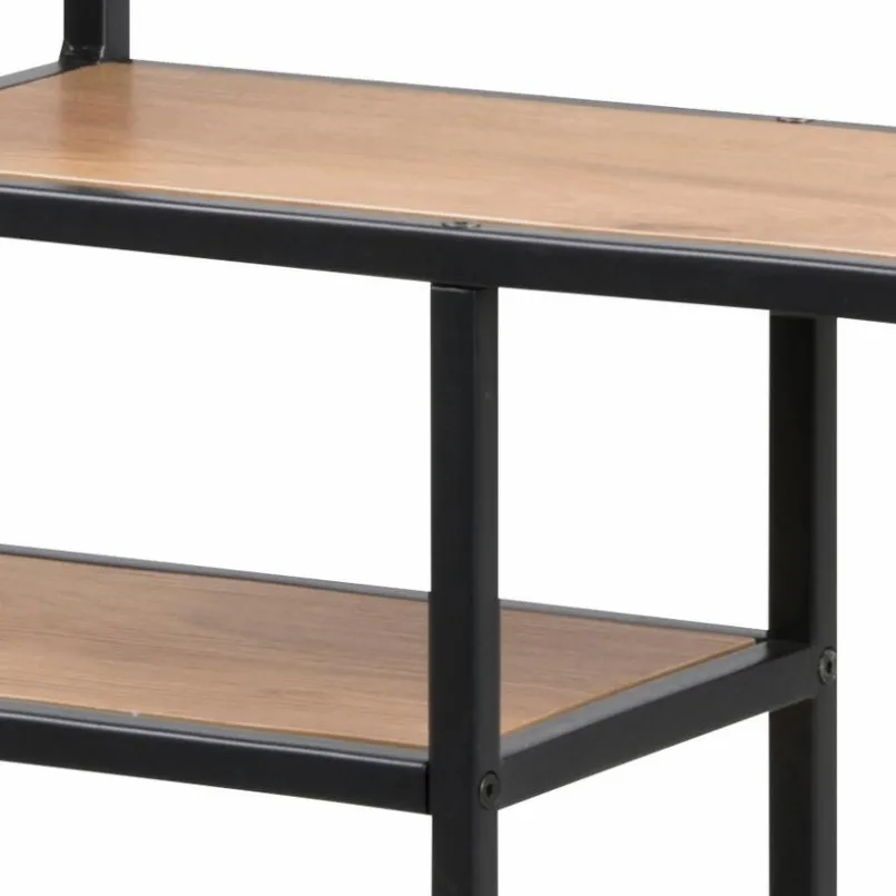 Regale|Regale|Actona Wandregal Seaford Schwarz / Eiche
