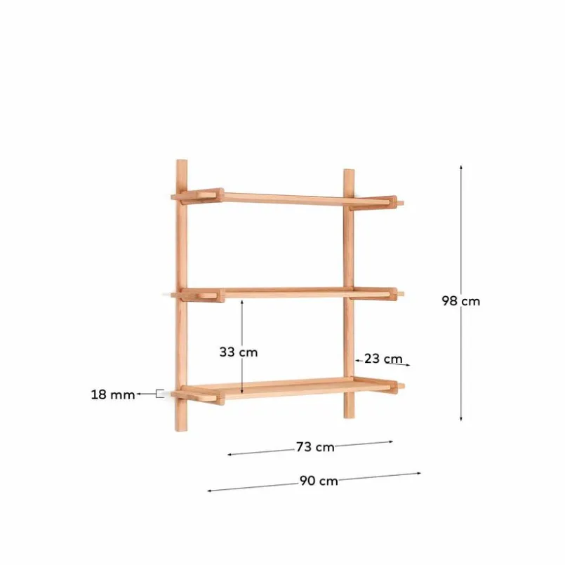 Regale|Regale|Kave Home Wandregal Sitra Eiche