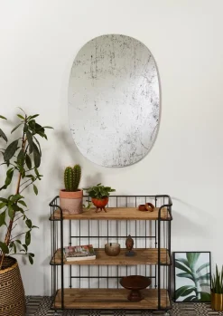 DEKNUDT MIRRORS Wandspiegel-Wandspiegel Grunge Transparent