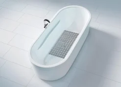 WENKO Badteppiche-Wanneneinlage Belem 36 x 67 cm Grau