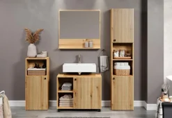 Waschbeckenunterschränke|trendteam Waschbeckenunterschrank PureBliss Eiche