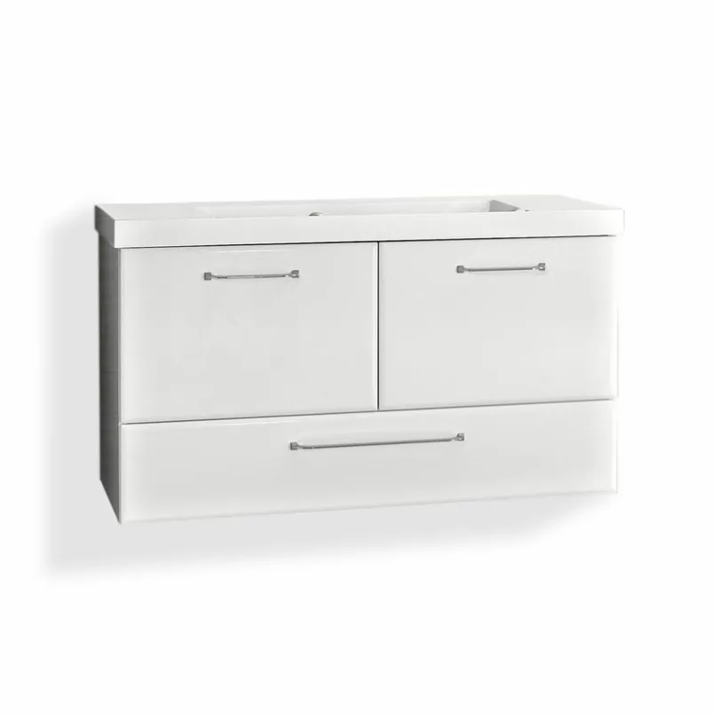 Waschbeckenunterschränke|Pelipal Waschbeckenunterschrank Quick 341 Weiß / Hochglanz