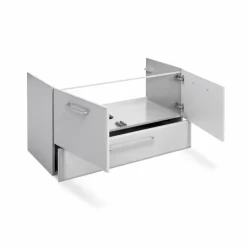 Waschbeckenunterschränke|Pelipal Waschbeckenunterschrank Quick 341 Weiß / Hochglanz