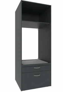 WIMEX Geräteschränke-Waschmaschineneinbauschrank Multiraumkonzept Graphit