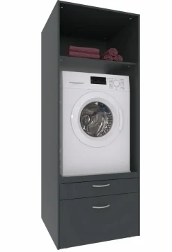 WIMEX Geräteschränke-Waschmaschineneinbauschrank Multiraumkonzept Graphit