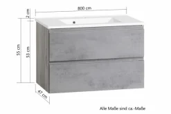 Waschtischkombination Monza<Held-Möbel Discount