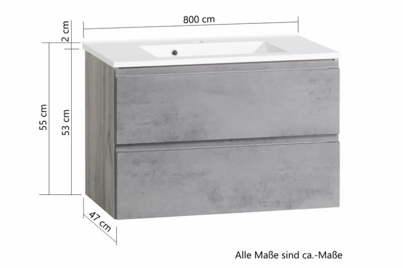 Waschtischkombination Monza<Held-Möbel Discount