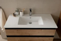 Waschbeckenunterschränke|SCHÖNER WOHNEN-Kollektion Waschtischkombination Stockholm Eiche