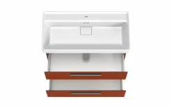 Waschbeckenunterschränke|Held-Möbel Waschtischunterschrank Lima Rot