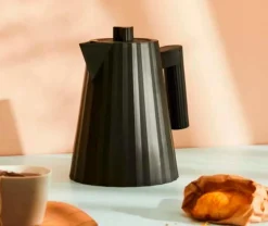 Wasserkocher|Alessi Wasserkocher Plissé 1000 ml Schwarz