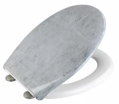 WENKO Badzubehör-WC-Sitz Concrete Grau