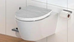 Badzubehör-WC-Sitz White Wave Weiß