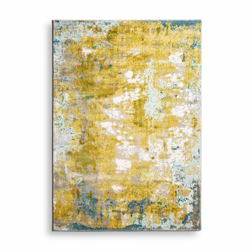 Moderne Teppiche-Webteppich Bloom 160 x 230 cm Grünblau
