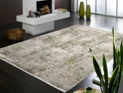 Vintage Teppiche|Moderne Teppiche| Webteppich Farina 240 x 240 cm Grün