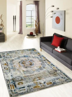 Vintage Teppiche| Webteppich Luxury 240 x 340 cm Blau
