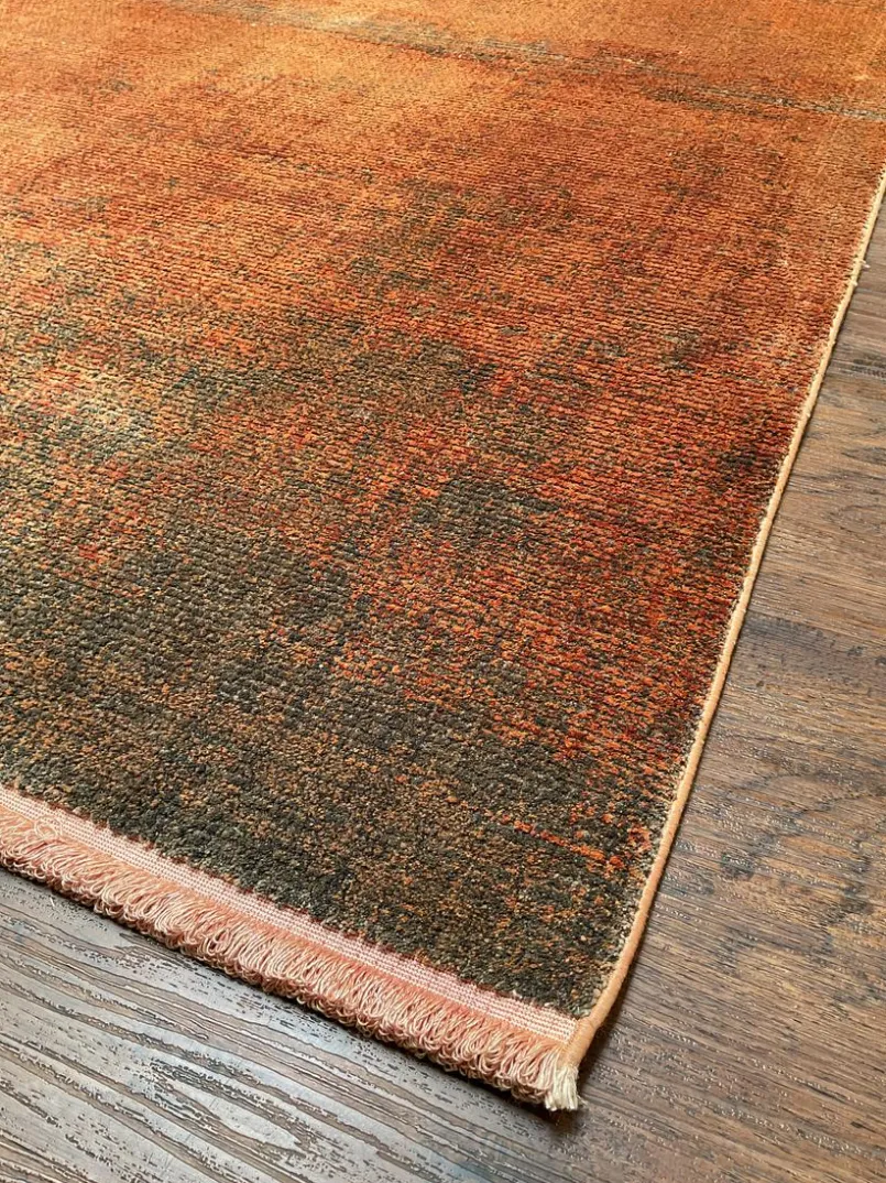 Moderne Teppiche-Webteppich Besancon Limite 290 x 390 cm Orange