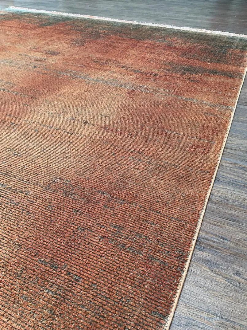 Moderne Teppiche-Webteppich Besancon Limite 290 x 390 cm Orange