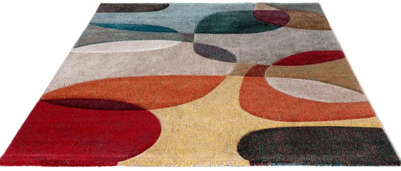 Webteppich Curves 133 x 190 cm< Discount