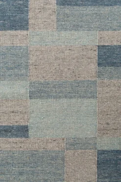 TISCA Natur(Look) Teppiche-Webteppich Loft 170 x 240 cm Blau