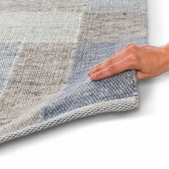 TISCA Natur(Look) Teppiche-Webteppich Loft 170 x 240 cm Blau