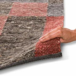 Natur(Look) Teppiche|TISCA Webteppich Loft 170 x 240 cm Rot