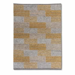 Natur(Look) Teppiche|TISCA Webteppich Orlando Design 140 x 200 cm Gelb