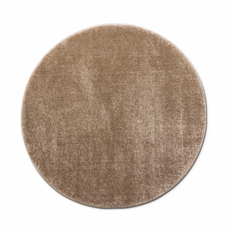 Moderne Teppiche-Webteppich Pace Ø 200 cm Cappuccino