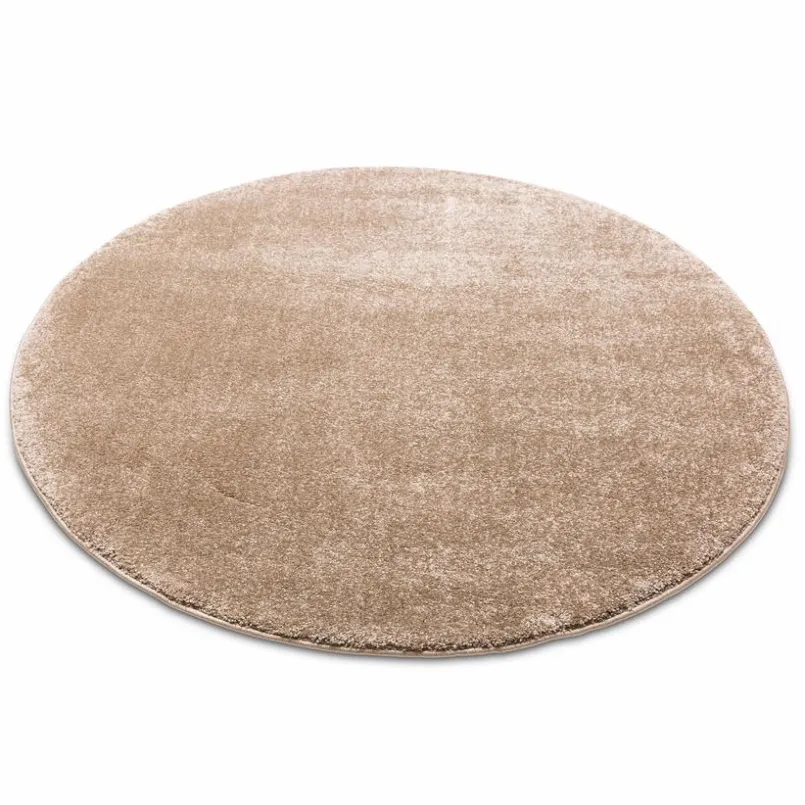 Moderne Teppiche-Webteppich Pace Ø 200 cm Cappuccino