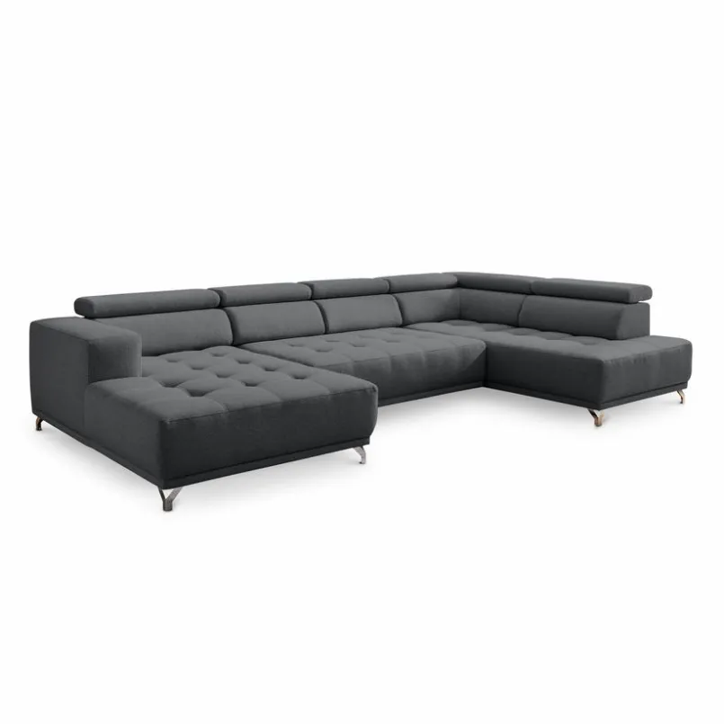 Sofas & Couches|SOMETA Wohnlandschaft Cancun Mittelgrau