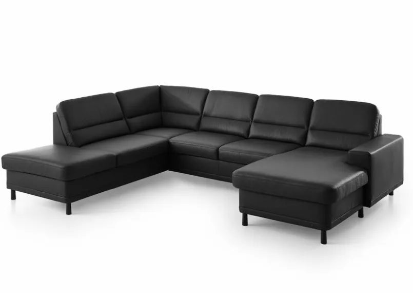 ComfortPlan Sofas & Couches-Wohnlandschaft Livingston Schwarz