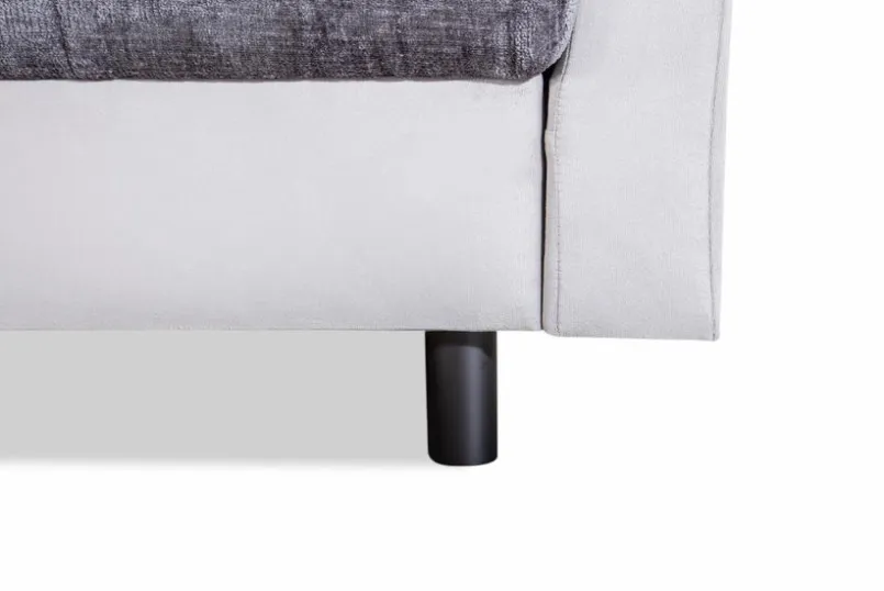 BOOOM Sofas & Couches-Wohnlandschaft mit Hocker Antonia Anthrazit