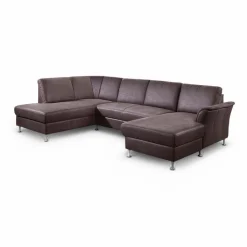 ponsel Sofas & Couches-Wohnlandschaft S112 / L112 Flintstone Dunkelbraun