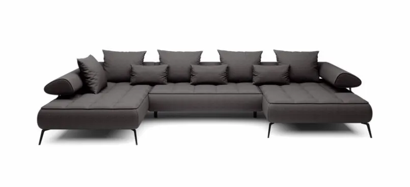 Sofas & Couches-Wohnlandschaft Seledo Grey