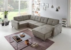 ComfortPlan Sofas & Couches-Wohnlandschaft Toledo Grau