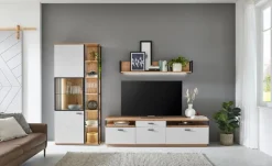 IDEAL Wohnen Wohnwände & Tv-Lowboards-Wohnwand Basset Weiß