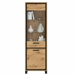 FORTE Wohnwände & Tv-Lowboards-Wohnwand Farida Eiche Artisan