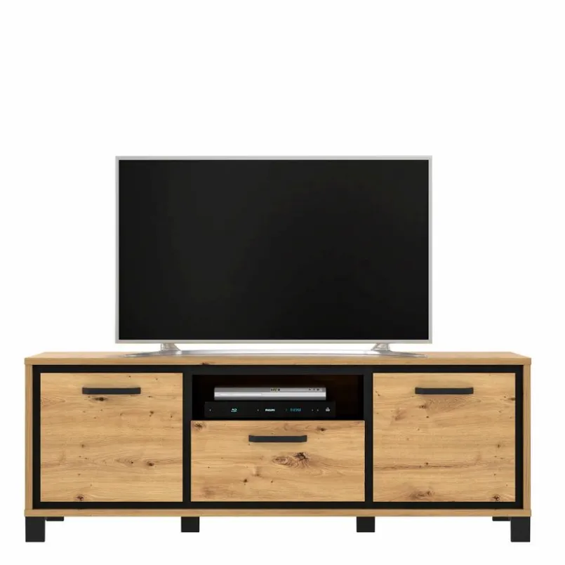 FORTE Wohnwände & Tv-Lowboards-Wohnwand Farida Eiche Artisan