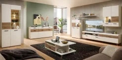 Innostyle Wohnwände & Tv-Lowboards-Wohnwand Salerno Weiß