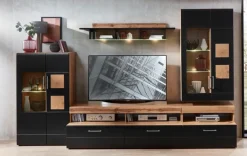 Innostyle Wohnwände & Tv-Lowboards-Wohnwand Sonate Schwarz