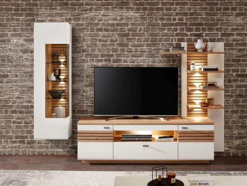 Wohnwände & Tv-Lowboards|Wohnconcept Wohnwand Duron Weiß